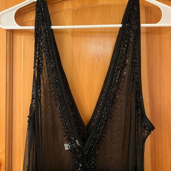 Free People Black Lace Mini Dress - Picture 6 of 7